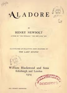Aladore, 1914 Title page